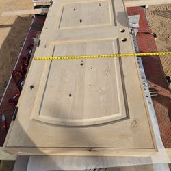 Solid Wood Interior Door – Unfinished – 36” x 80”