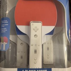 Party Pack TABLE TENNIS RACKETS (Nintendo Wii + Wii U) NEW!