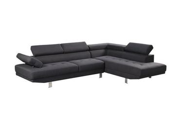 Grey Linen Corner Sofa