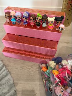 OMG LOL Surprise Dolls Lots of Dolls Accessories Suitcase Display Cases