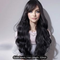 ⭐️NEW EUROPEAN BLACK WIG “32 ⭐️