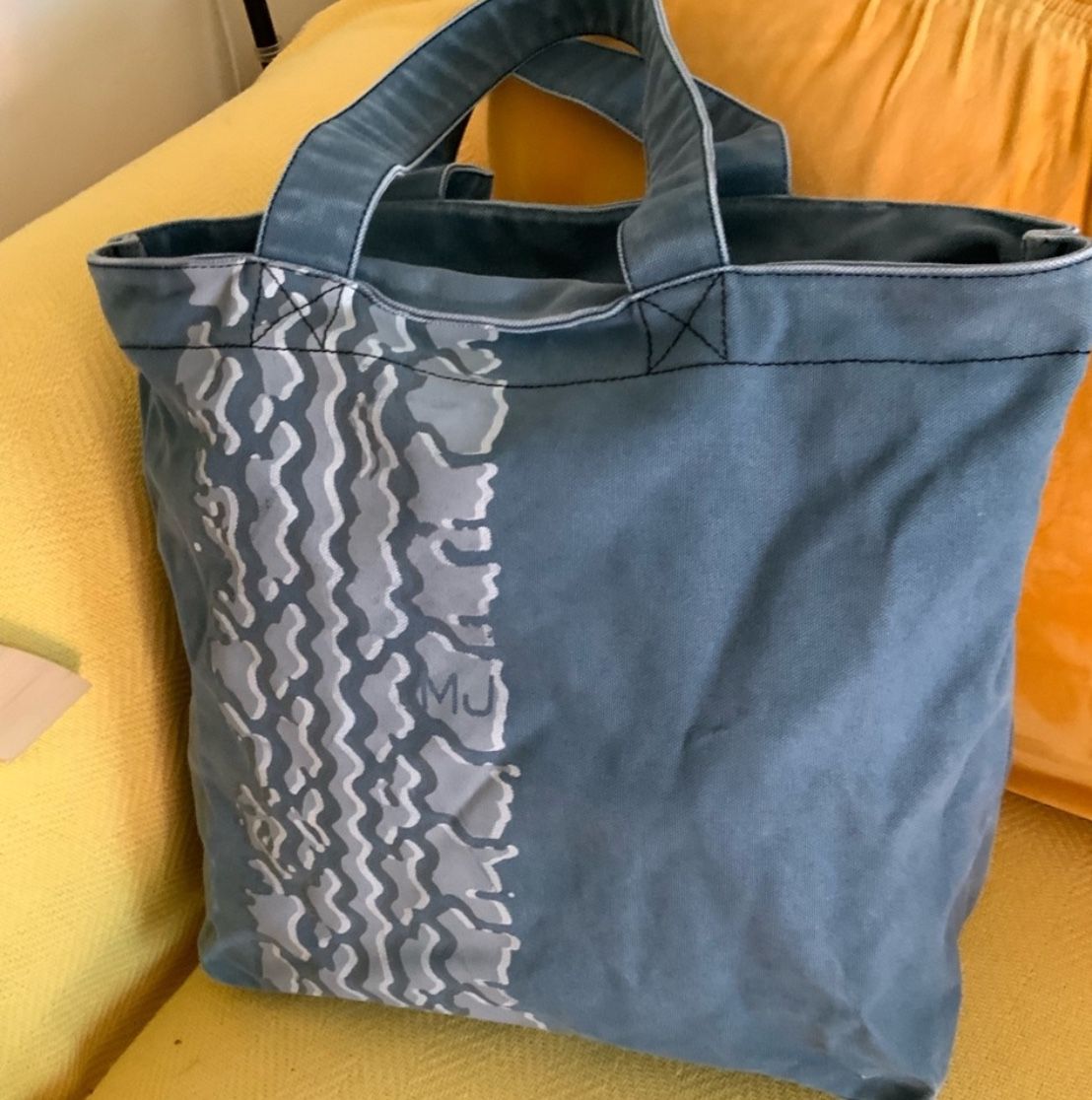 Marc Jacobs Distressed Jeans Tote Bag