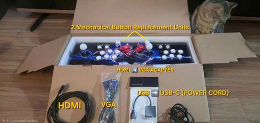 🎮 Brand New Retro Arcade Machine - Pandora Box Style! Preloaded Games + All Extras! Only 60! 🚀