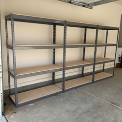Shelving 48 in W x 18 in D Industrial Boltless Warehouse Storage Racks Similar to Uline Stronger Than Homedepot And Lowes Delivery Available
