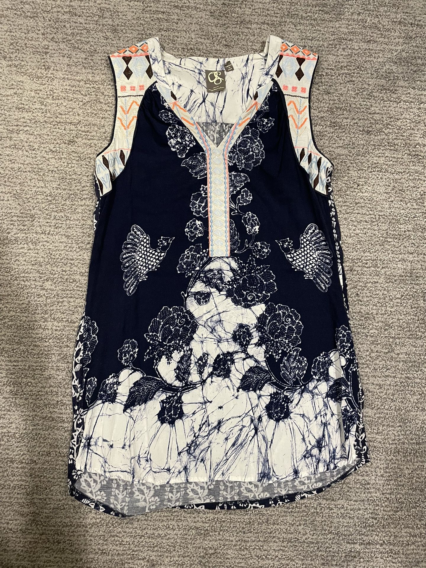 Anthropologie Embroidered Tunic
