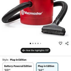 Vacmaster 2.5-Gallon* 2 Peak HP Wall Mountable Wet/Dry Vacuum – VOM205P 1101