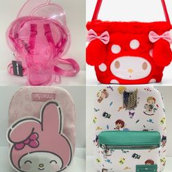 $35 Each ❤️ NWT Sanrio My Melody Hello Kitty Kuromi  Backpack Crossbody 