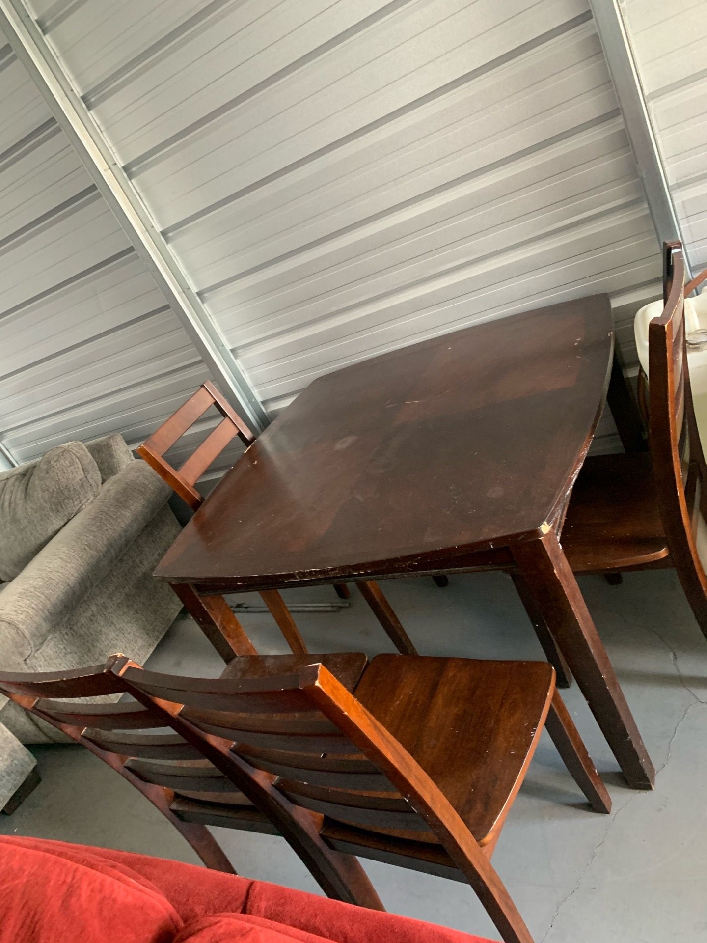 Wooden Dining Table With 4 chairs