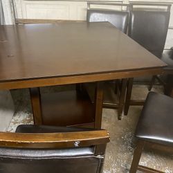 High Table With Chairs 