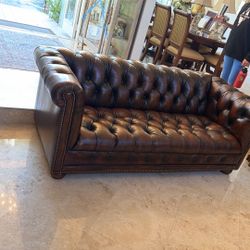 Custom Made Chesterfield Leather Sofas