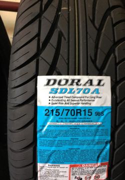 15" 4 new tires 215/70R15