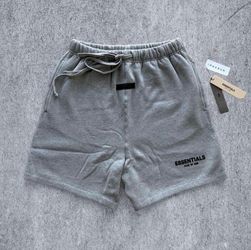 Fear God, essential shorts, dark oatmeal