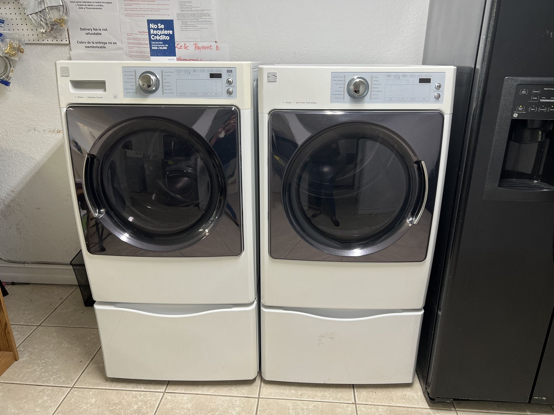 Kenmore Elite Front Loader Washer Set