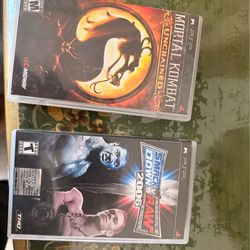 Smack down vs Raw 2006 and MK unchained for the PSP