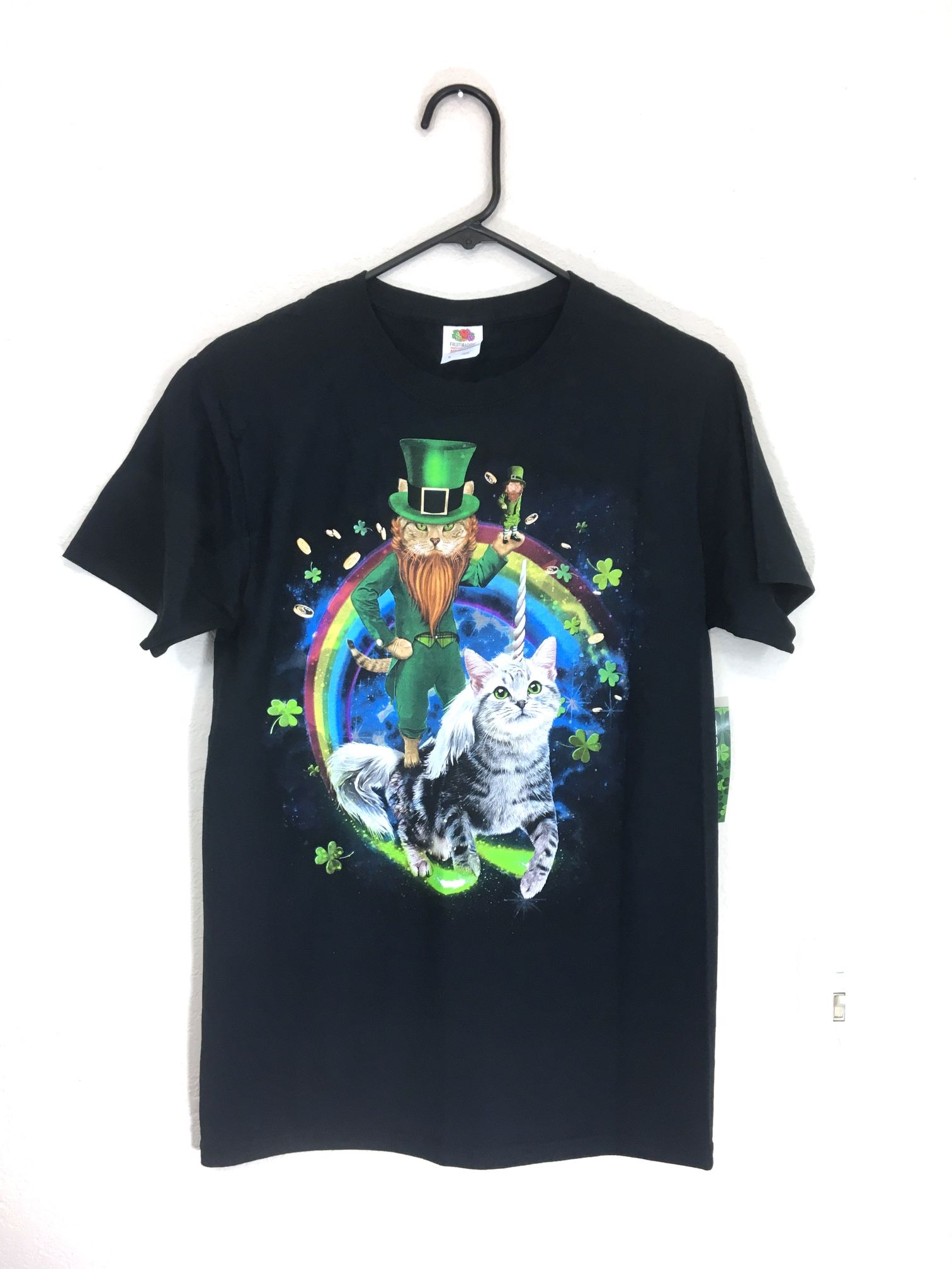 St Patrick’s Day Lucky Caticorn and Rainbow