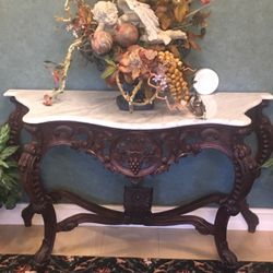 Antique Marble Top Table