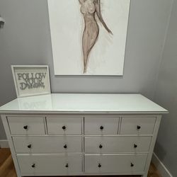 Dresser with glass tap