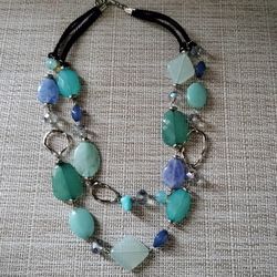 Two Costume Jewelry Necklaces 