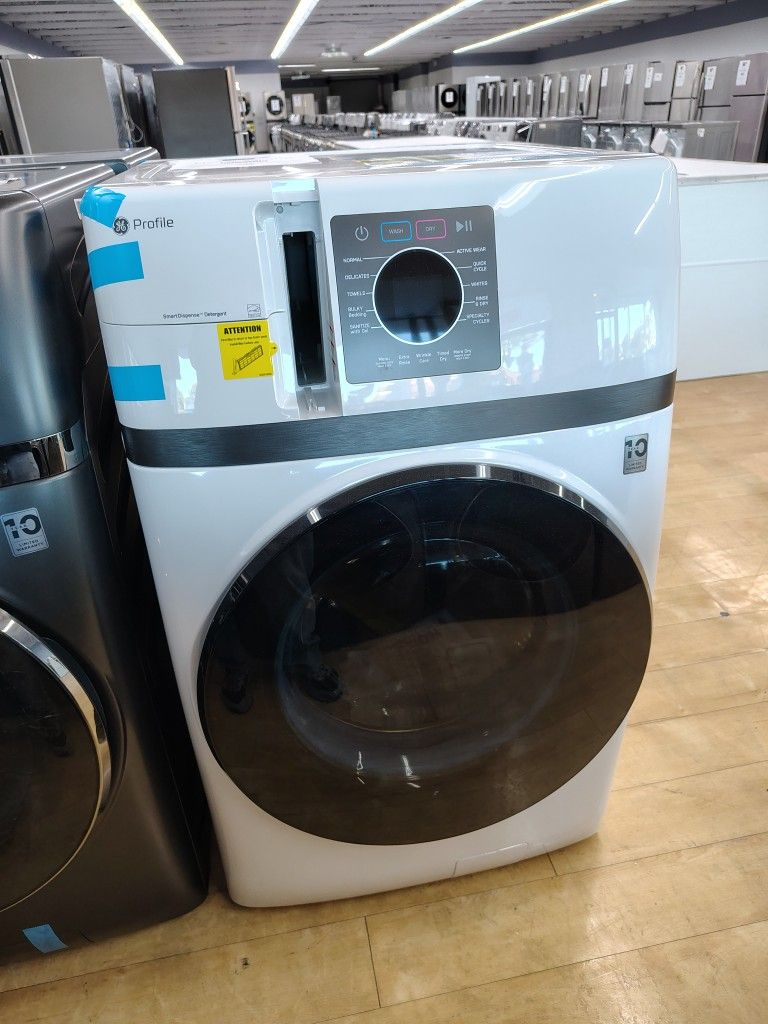 GE Profile 4.6 Cu Ft Smart UltraFast Electric Washer & Dryer Combo w/ Ventless Heat Pump Technology