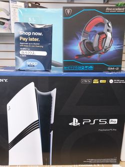 PS5 Pro 2TB With Gaming Headphones Available On Payments Pption With $50 Down No Credit Needed