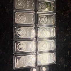 1 Ounce Silver Bars