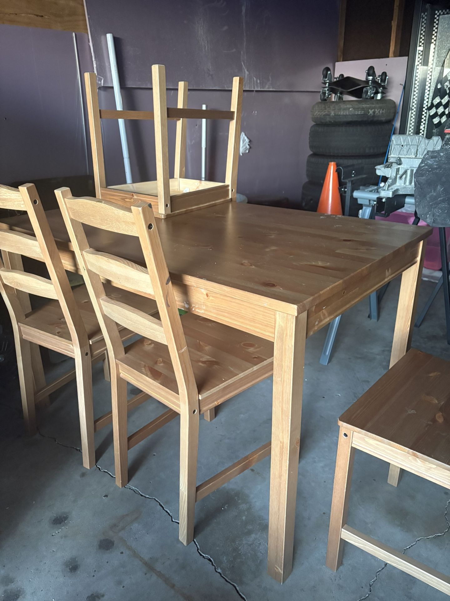 Table 4 chairs bought from IKEA