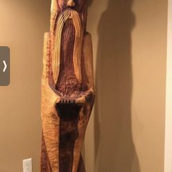 Huge wooden Wizard 