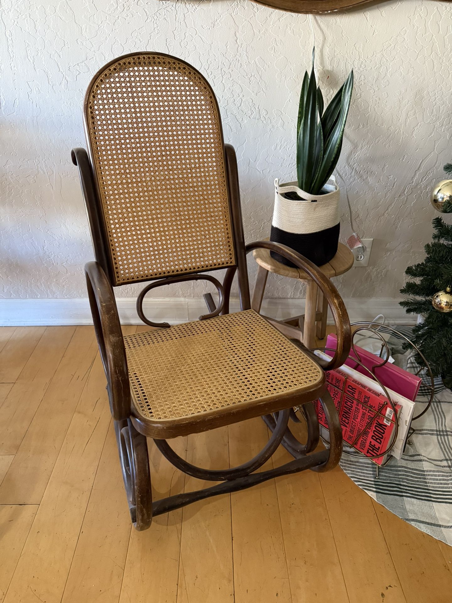 Vintage Thonet Style Bentwood Rocking Chair