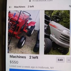 Last Two Mowers.  Left.    All Sold