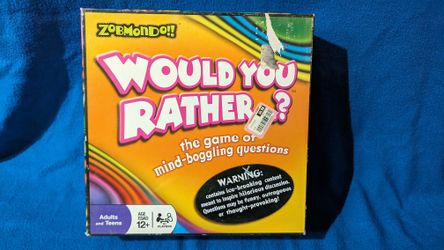 Would You Rather Board Game And Monopoly 