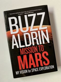 Mission to Mars Buzz Aldrin Signed HC Book Autographed