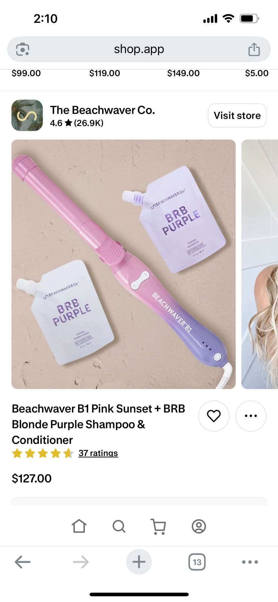 Beachwaver Hair Curling Iron