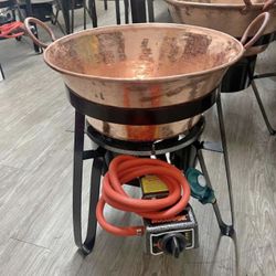 Cazo De Cobre Con Vase I Quemador En Especial