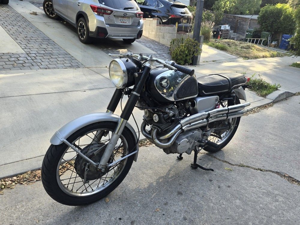 1966 Honda CB77 Superhawk and CB72 Scrambler
