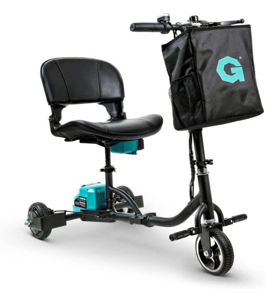 G GUT142 Lightweight 48V Long Range Folding Electric Mobility Scooter 2 Batteries 