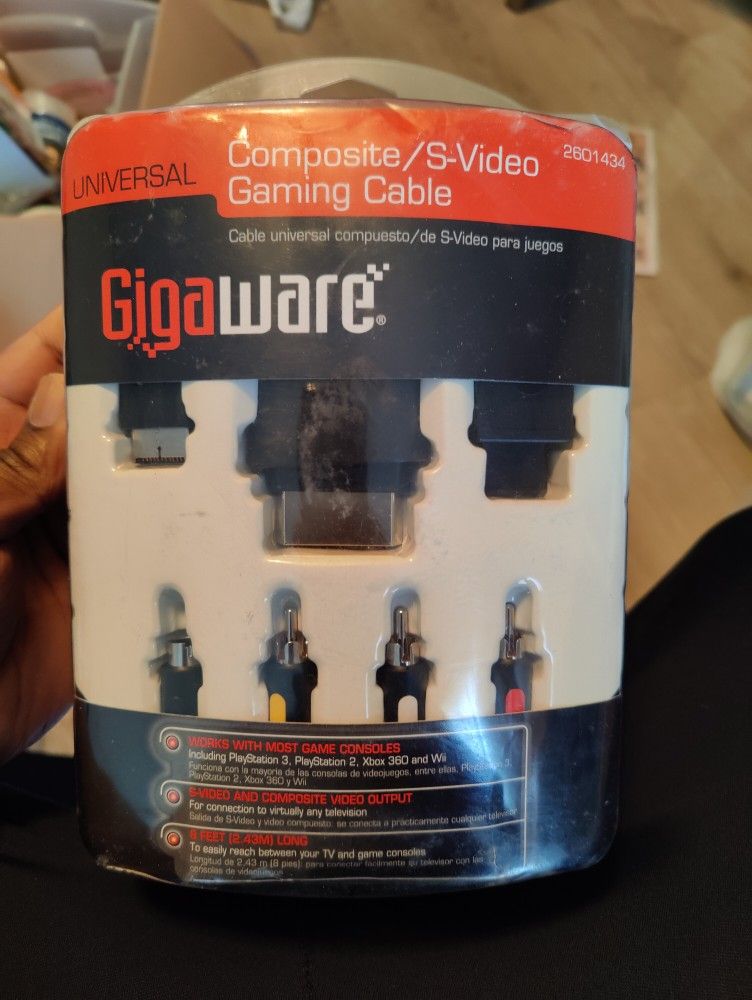 Gigaware Composite S-video Gaming Cable