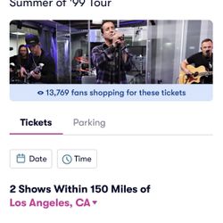 Creed Concert Tickets 
