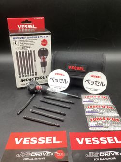 VESSEL IMPACT & OUT SCREWDRIVER 7 PC. BIT SET**(FINANCIAMOS/WE FINANCE)**