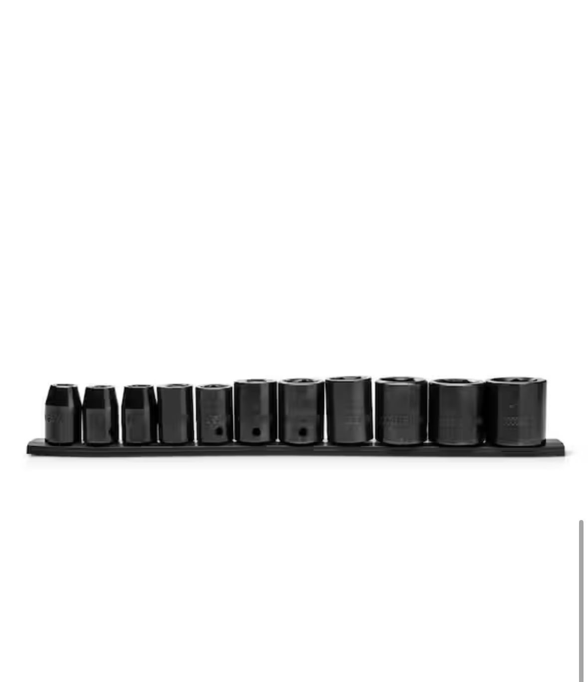 Husky 1/2 in. Drive Standard SAE 6-Point Impact Socket Set (11-Piece)