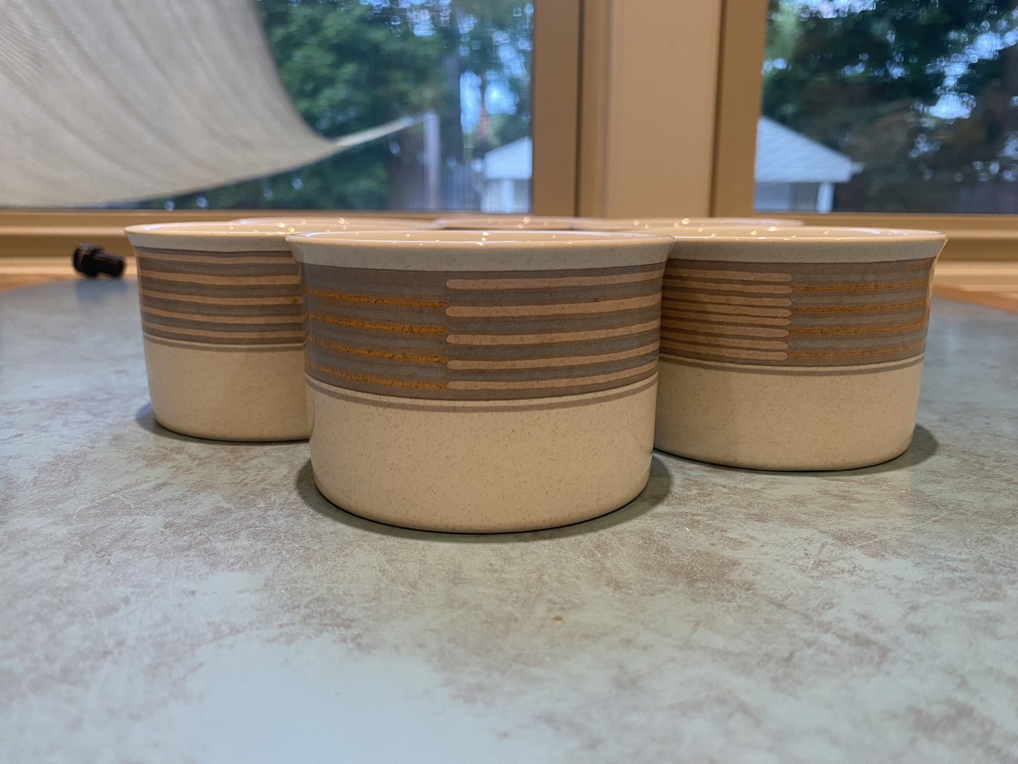 MIKASA INTAGLIO TRACINGS set of 6 coffee mugs