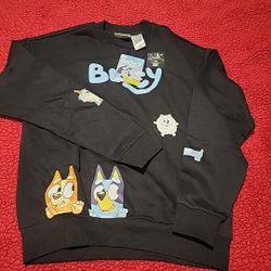 Bluey Unisex Adult Graphic Crewneck Sweatshirt Size Small Brand New w/Tags (2A)