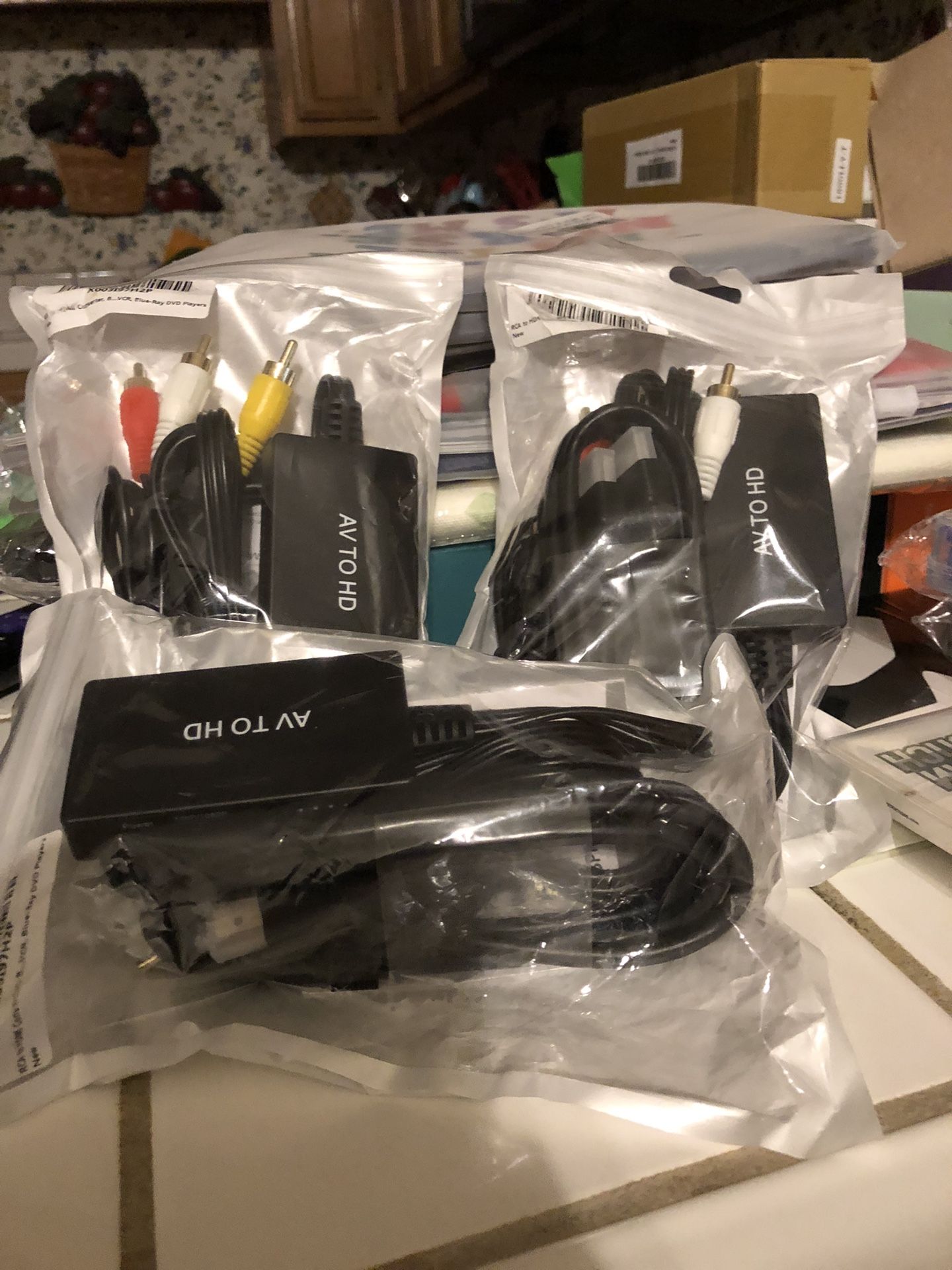 3 New Pks. HDMI to RCA Converters $5. Ea.