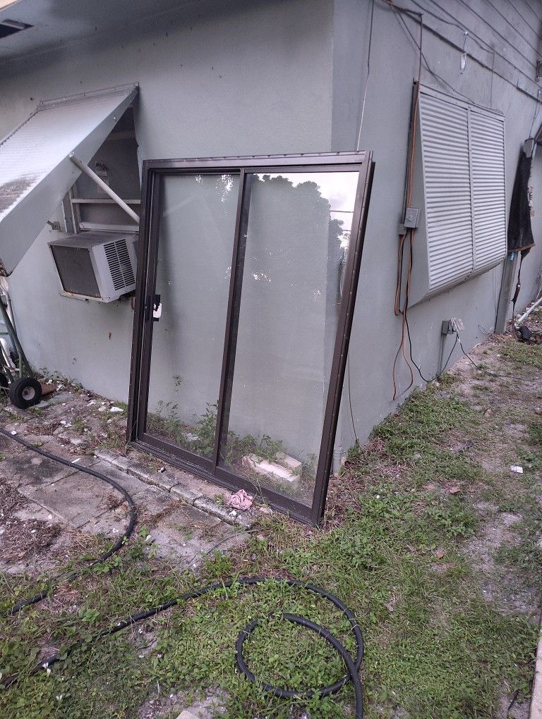 RV Sliding Glass Door S 5ft Wide By 6ft Tall. Came Off My Toy Hauler