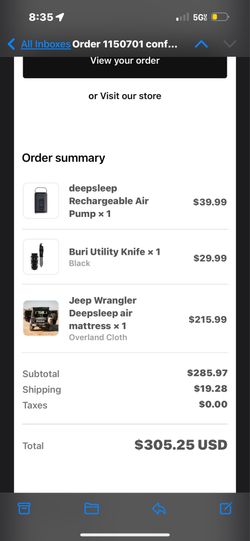 Jeep Wrangler Deepsleep Inflatable Mattress