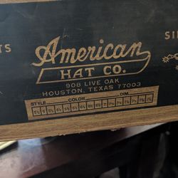 American hat company, gray felt hat