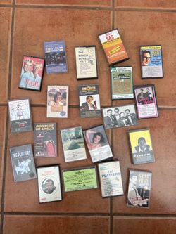 Collection cassette music tapes (approximately 20 tapes)