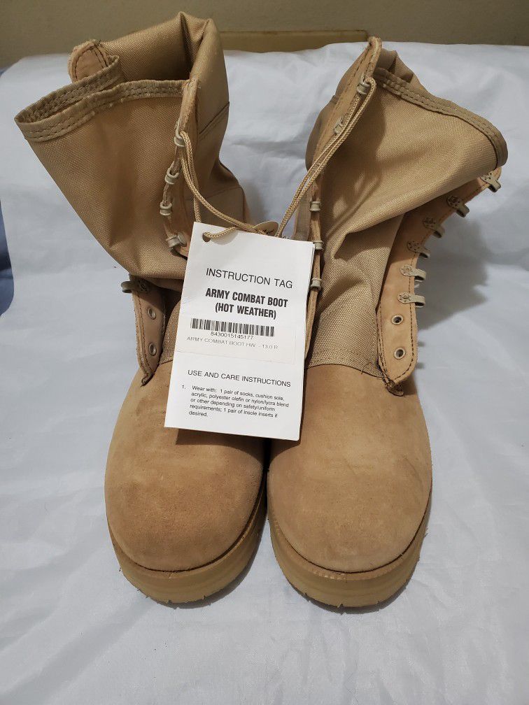 Warm Weather Military Boots Size 13R