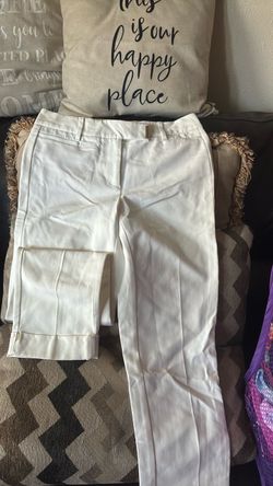 #women #capri w/cuff #White House black market pants #slim crop