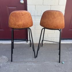 Vegan Leather Set Of Stools