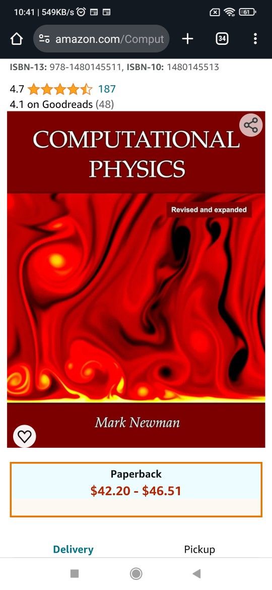 Computational Physics By Mark Newman ( Revised And Expanded )